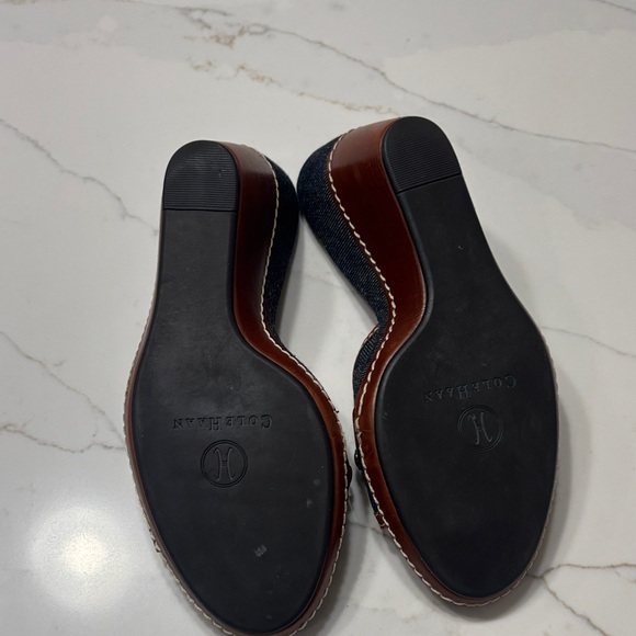 Cole Haan Women's Brown and Black Mules with Gold Accents - Picture 10 of 11